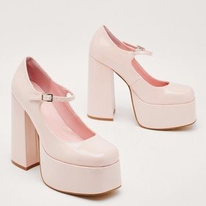 Nasty gal patent platform Mary Jane heels